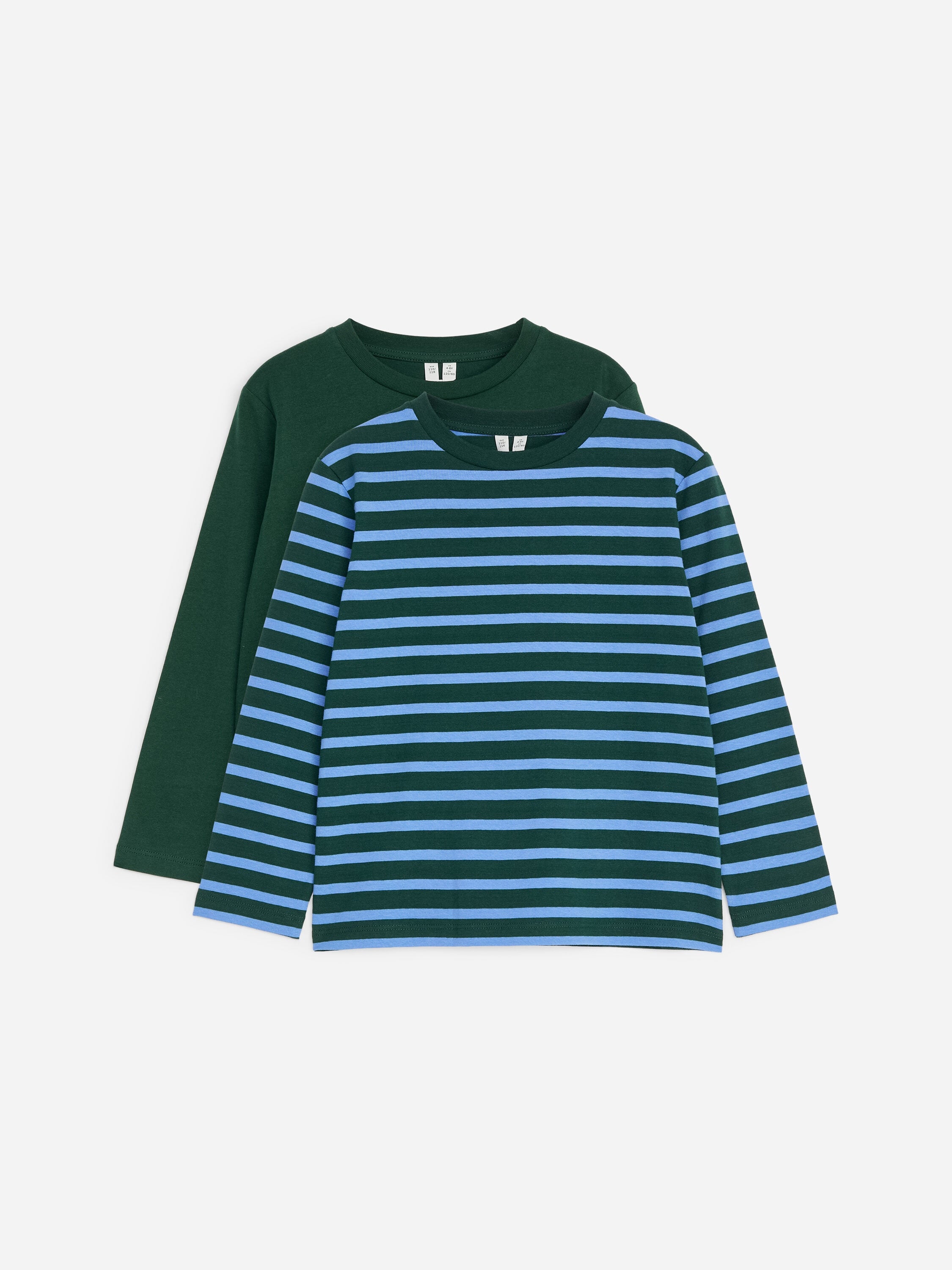 Long-Sleeved T-Shirt Set of 2 - Green