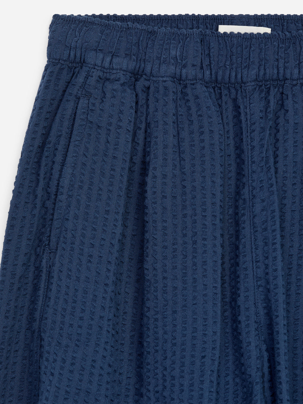 Seersucker Ballon Trousers - Blue - Image 3