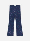 Flared Rib Leggings - Blue