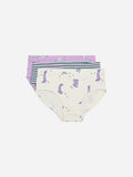 Cotton Jersey Briefs Set of 3 - Purple