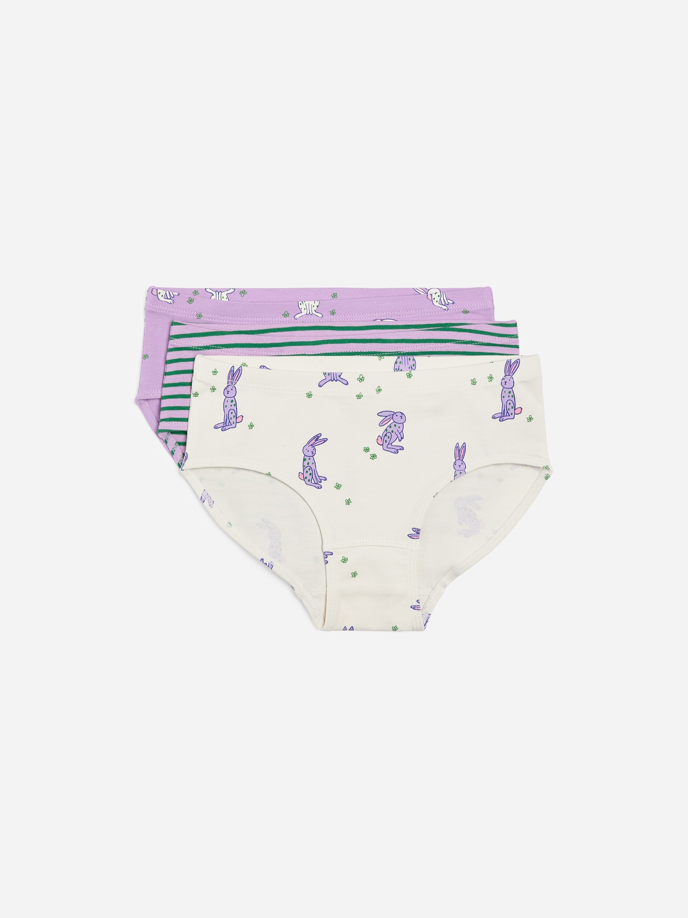 Cotton Jersey Briefs Set of 3 - Purple