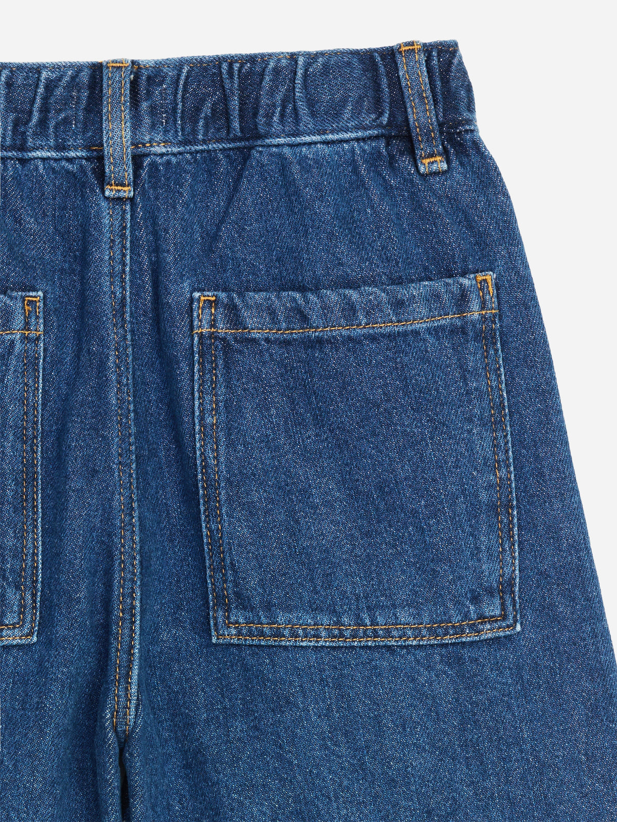 Denim Pull-On Shorts - Blue - Image 3
