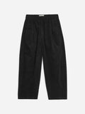 Corduroy Balloon Trousers - Black