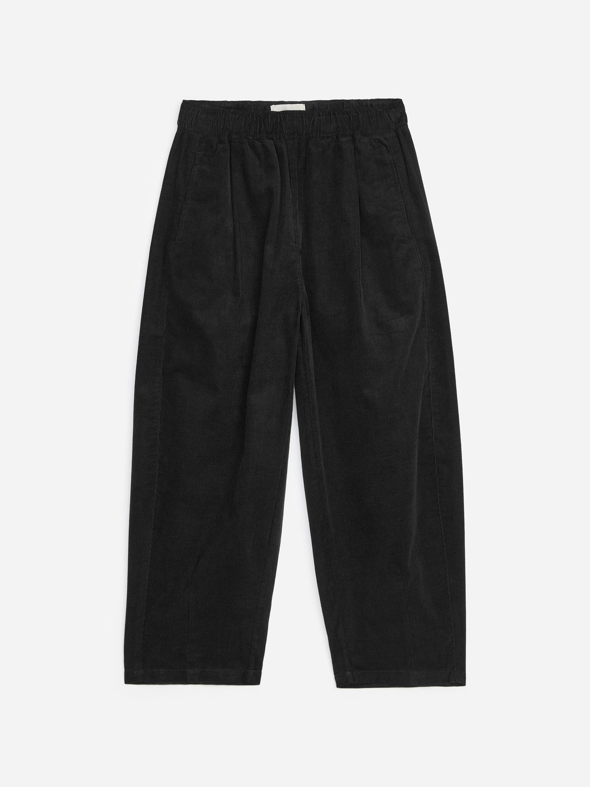 Corduroy Balloon Trousers - Black