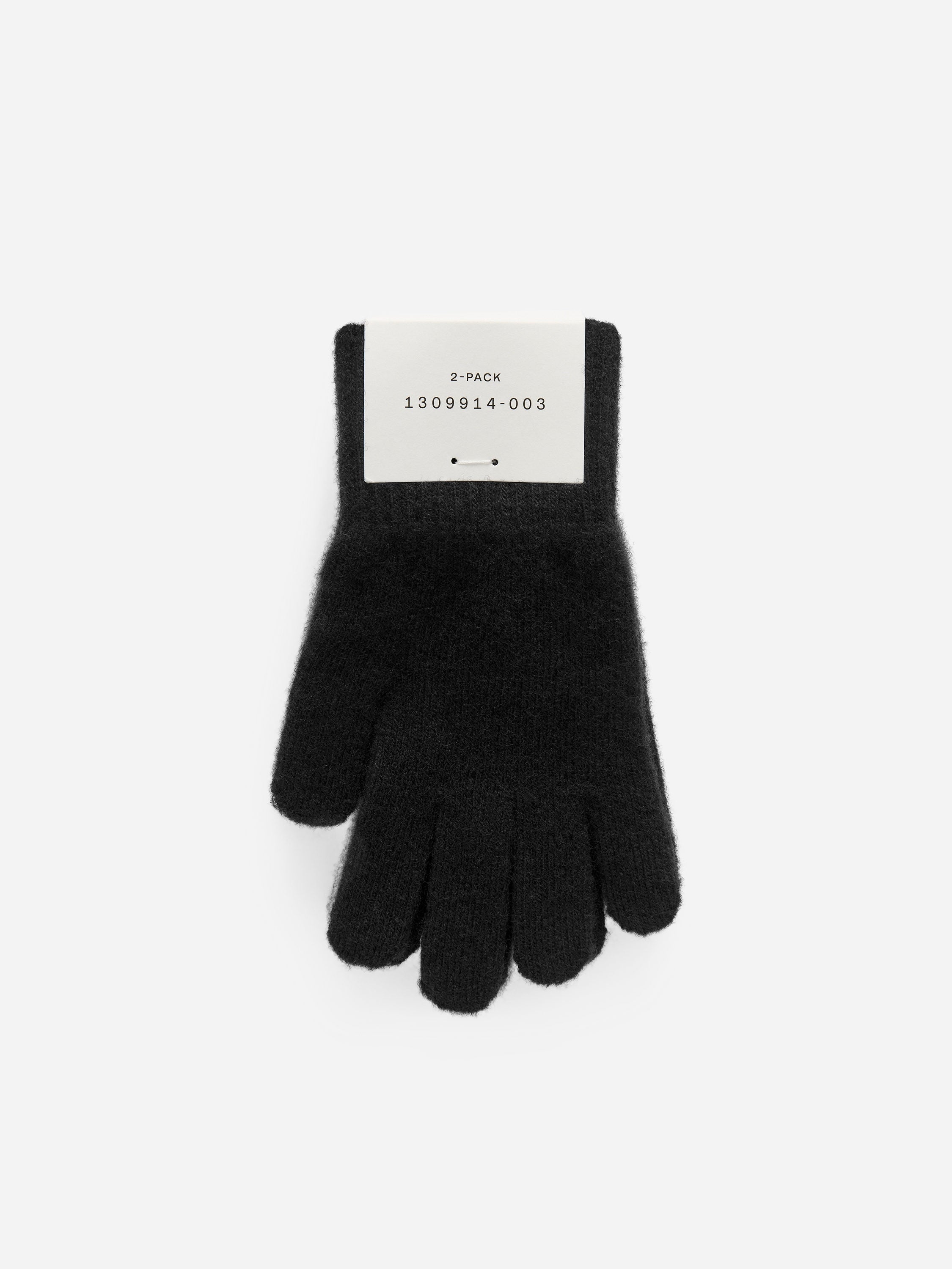 Wool Gloves Pack of 2 - Black - Image 2