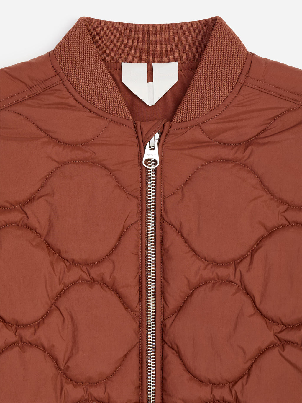 Quilted Lightweight Jacket - Brown - Image 3