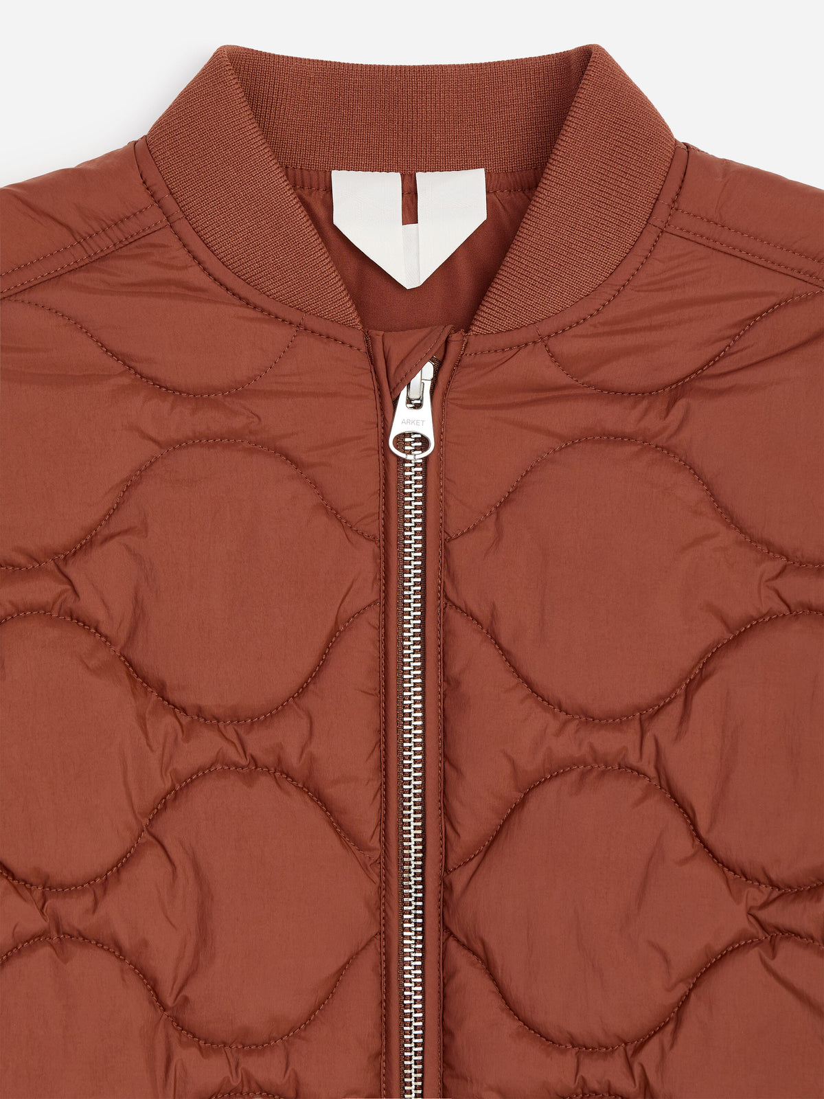 Quilted Lightweight Jacket - Brown - Image 3