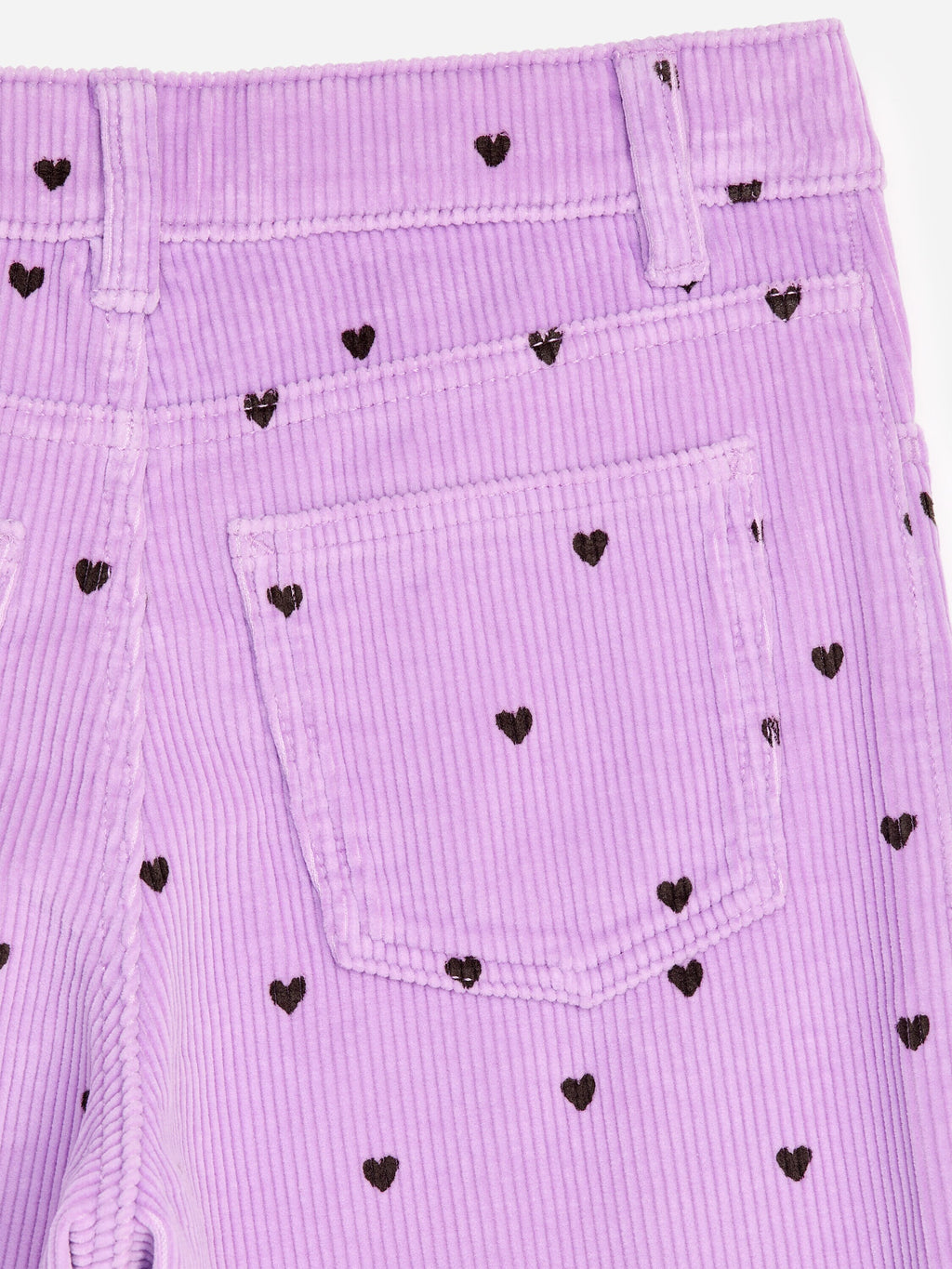Flared Corduroy Trousers - Purple - Image 4
