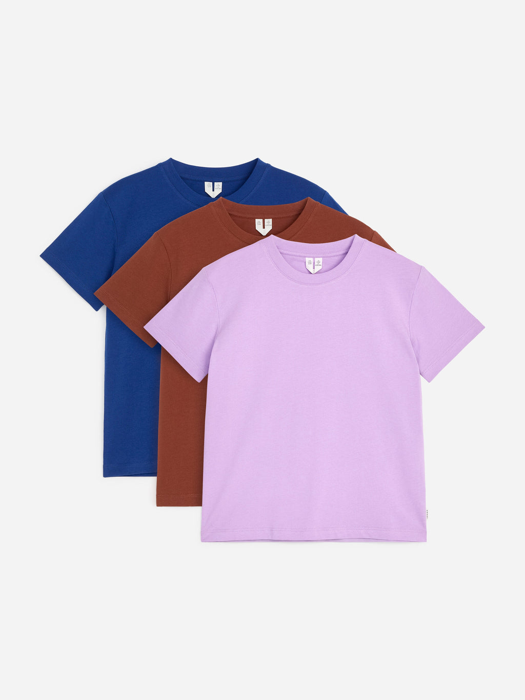 Crew-Neck T-Shirt Set of 3 - Red