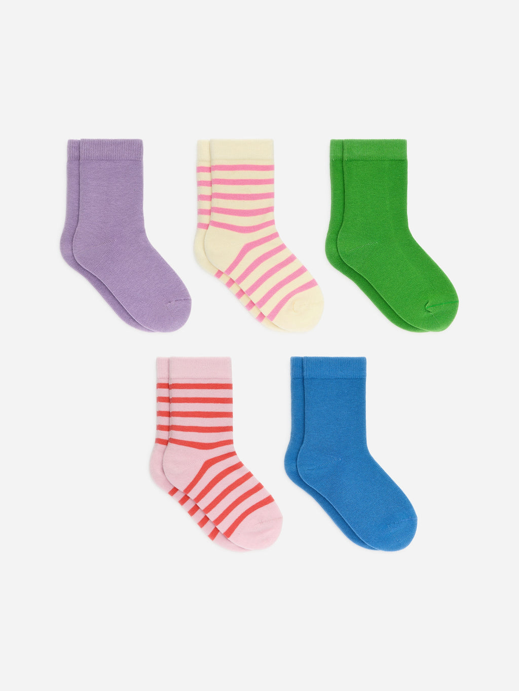 Cotton Socks Set of 5 - Purple