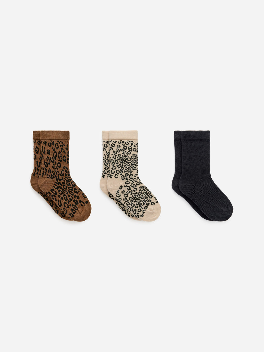 Cotton Socks Set of 3 - Beige