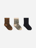 Cotton Socks Set of 3 - Beige