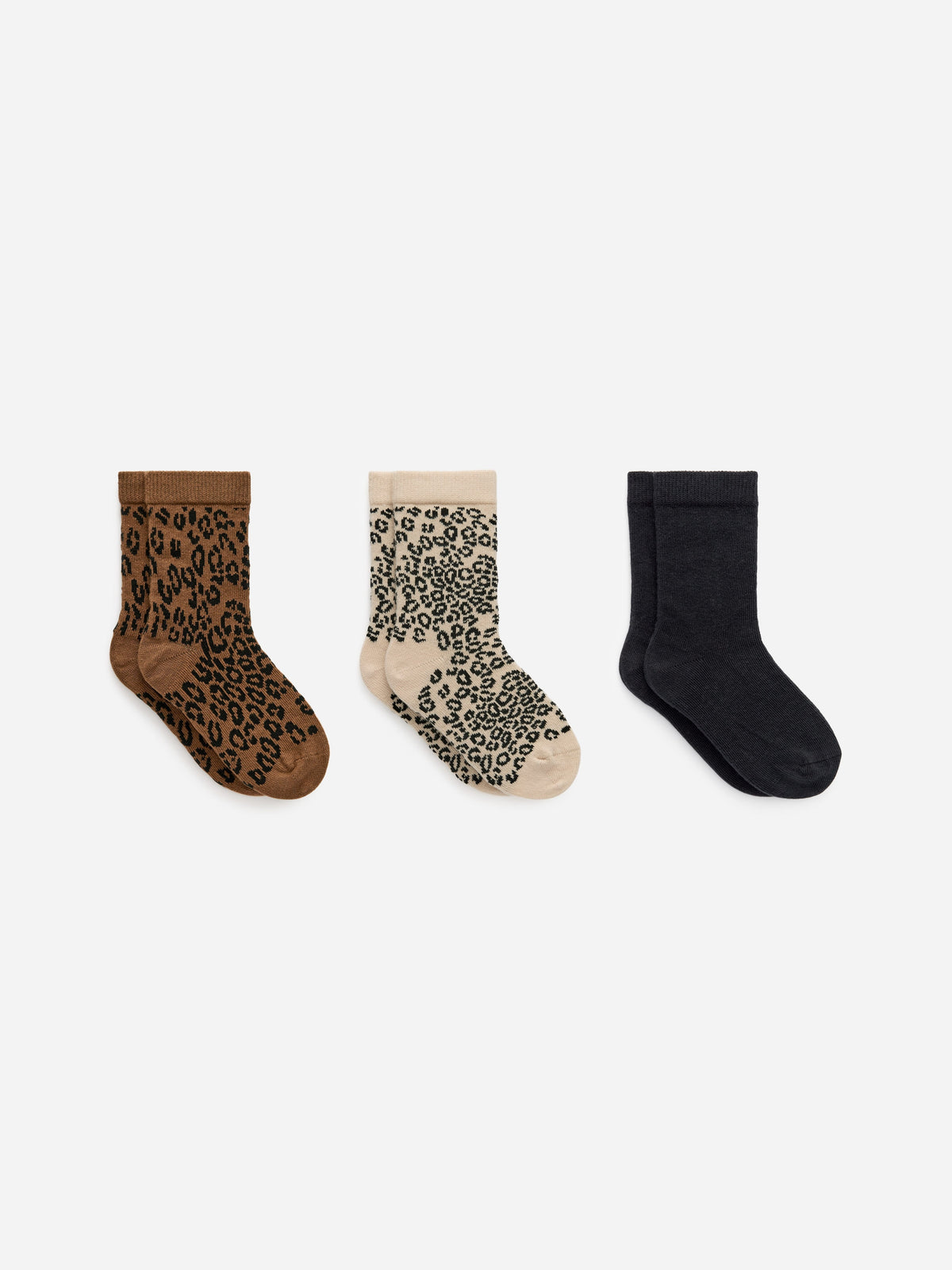 Cotton Socks Set of 3 - Beige