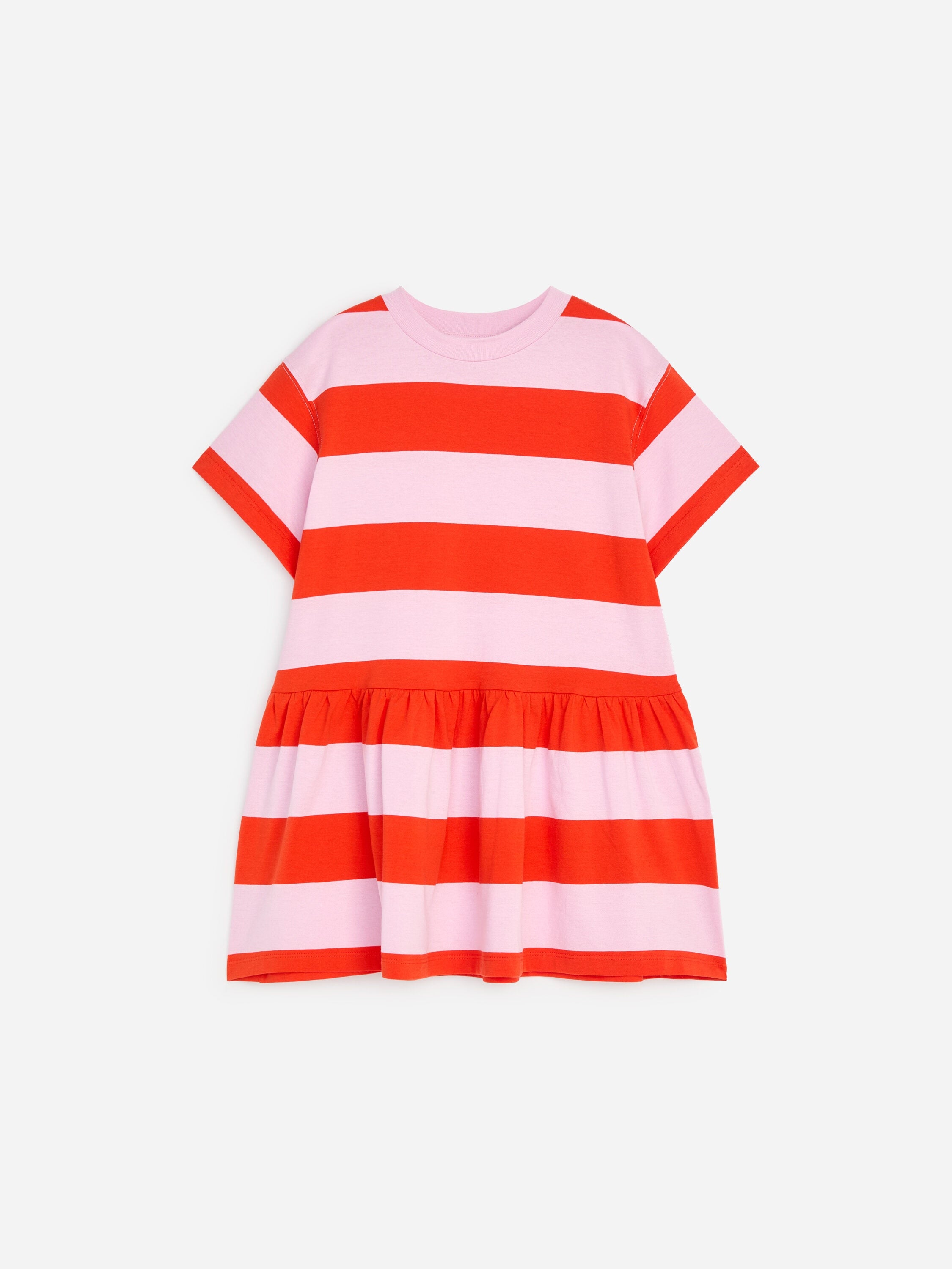 Jersey Frill Dress - Pink