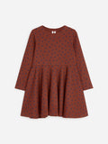 Printed Jersey Dress - Brown