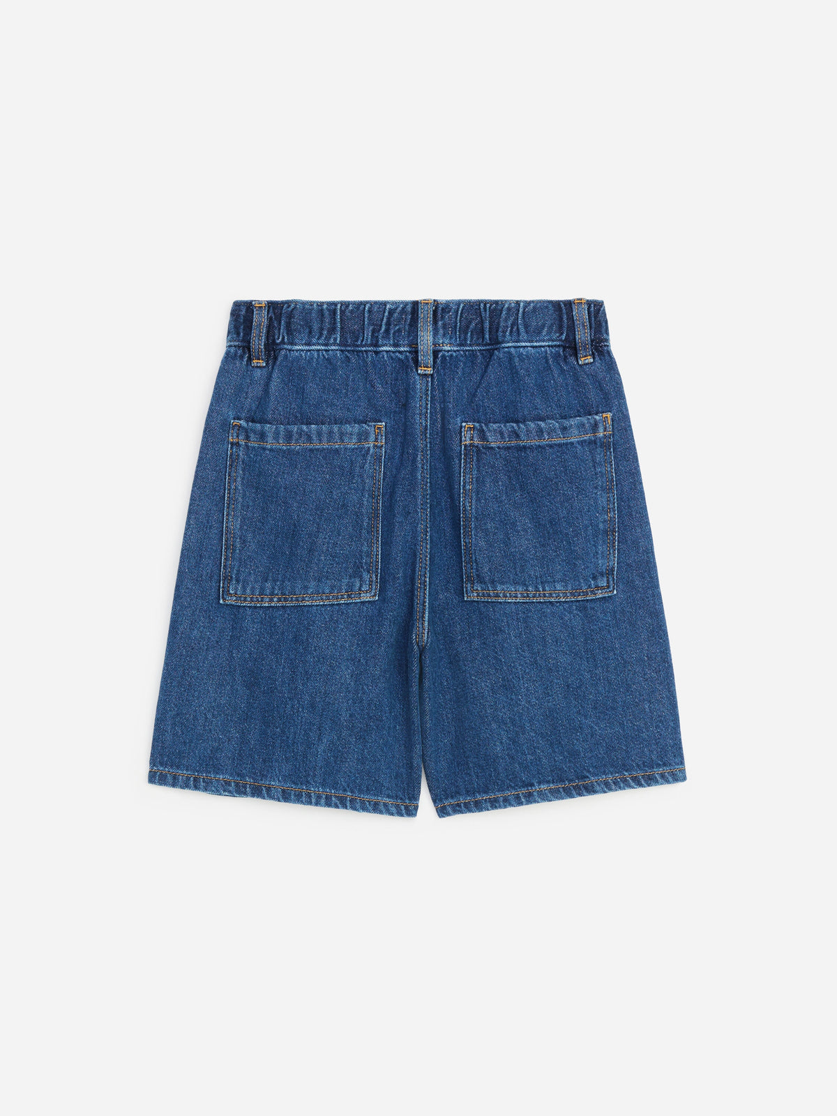 Denim Pull-On Shorts - Blue - Image 2