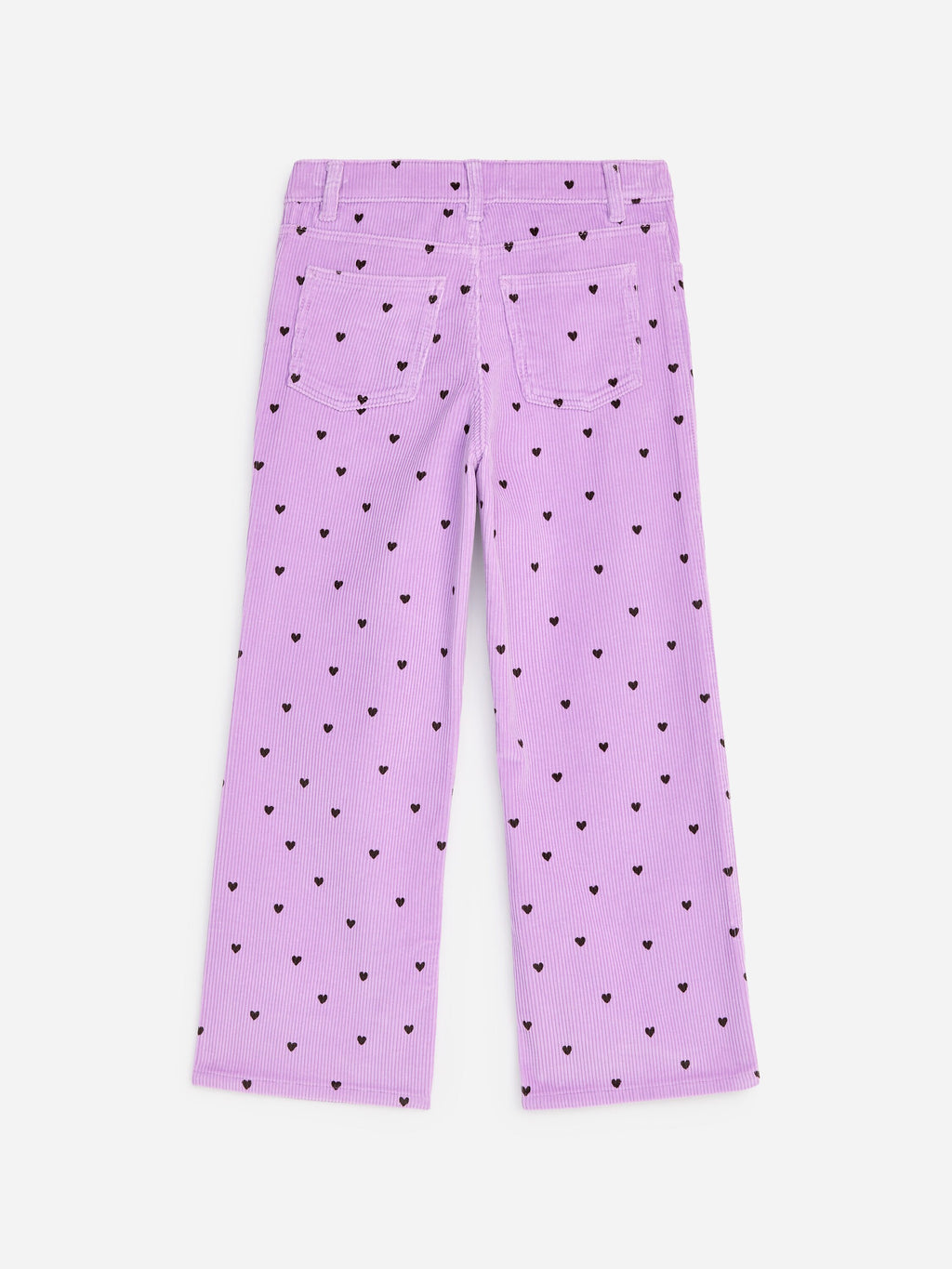 Flared Corduroy Trousers - Purple - Image 2