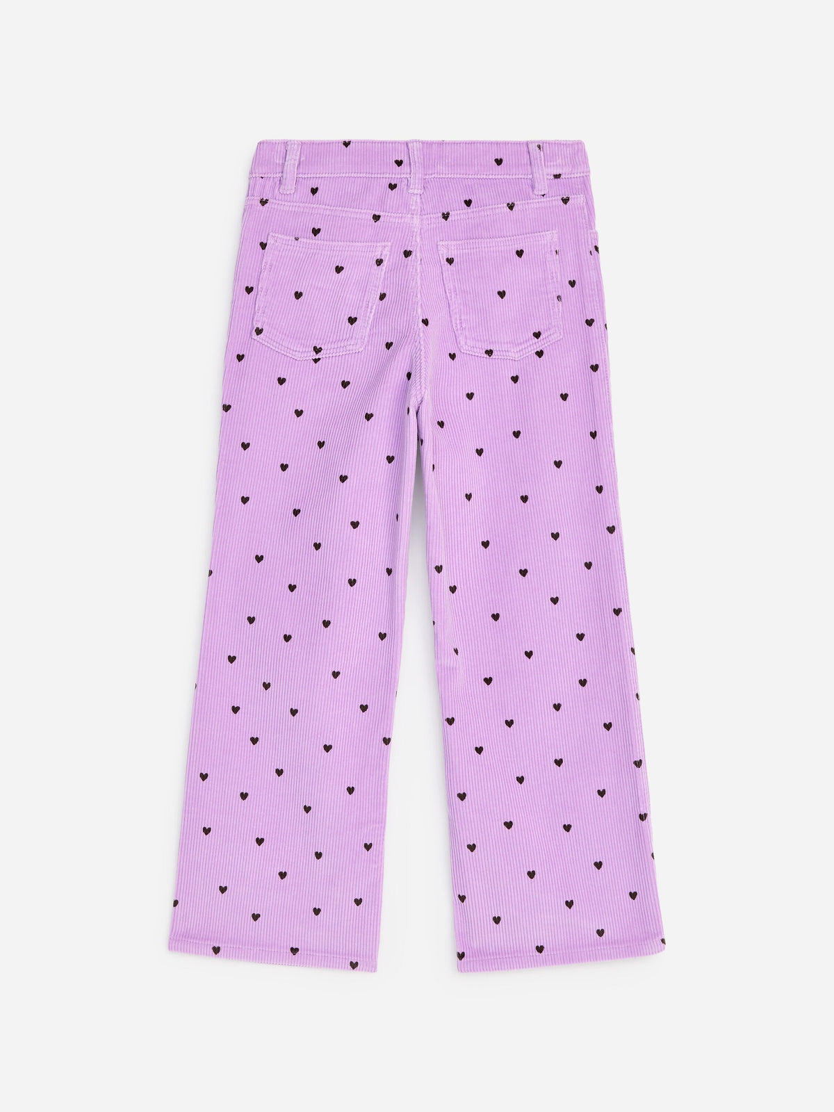 Flared Corduroy Trousers - Purple - Image 2