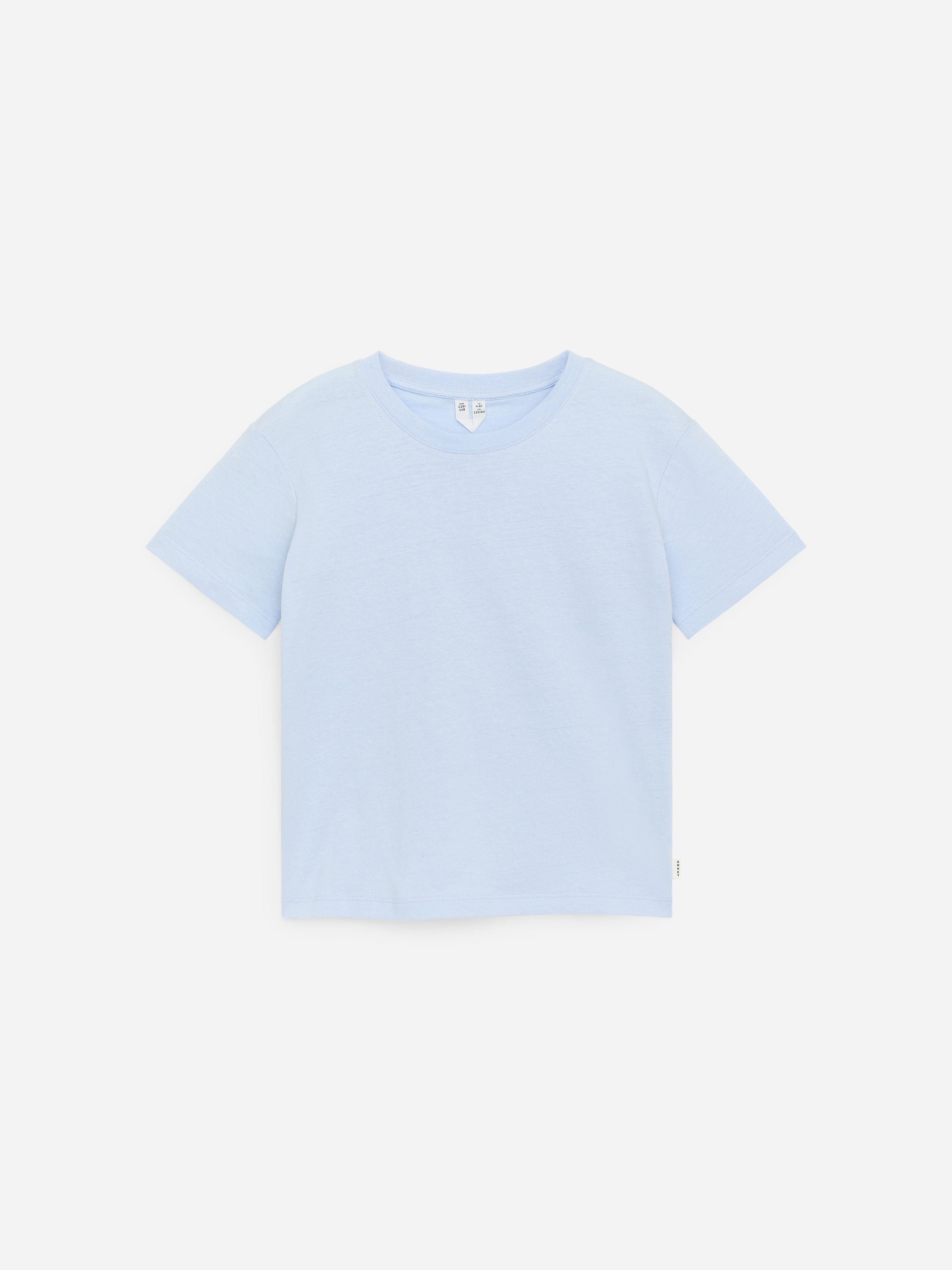 Crew-Neck T-Shirt Set of 3 - Blue - Image 4