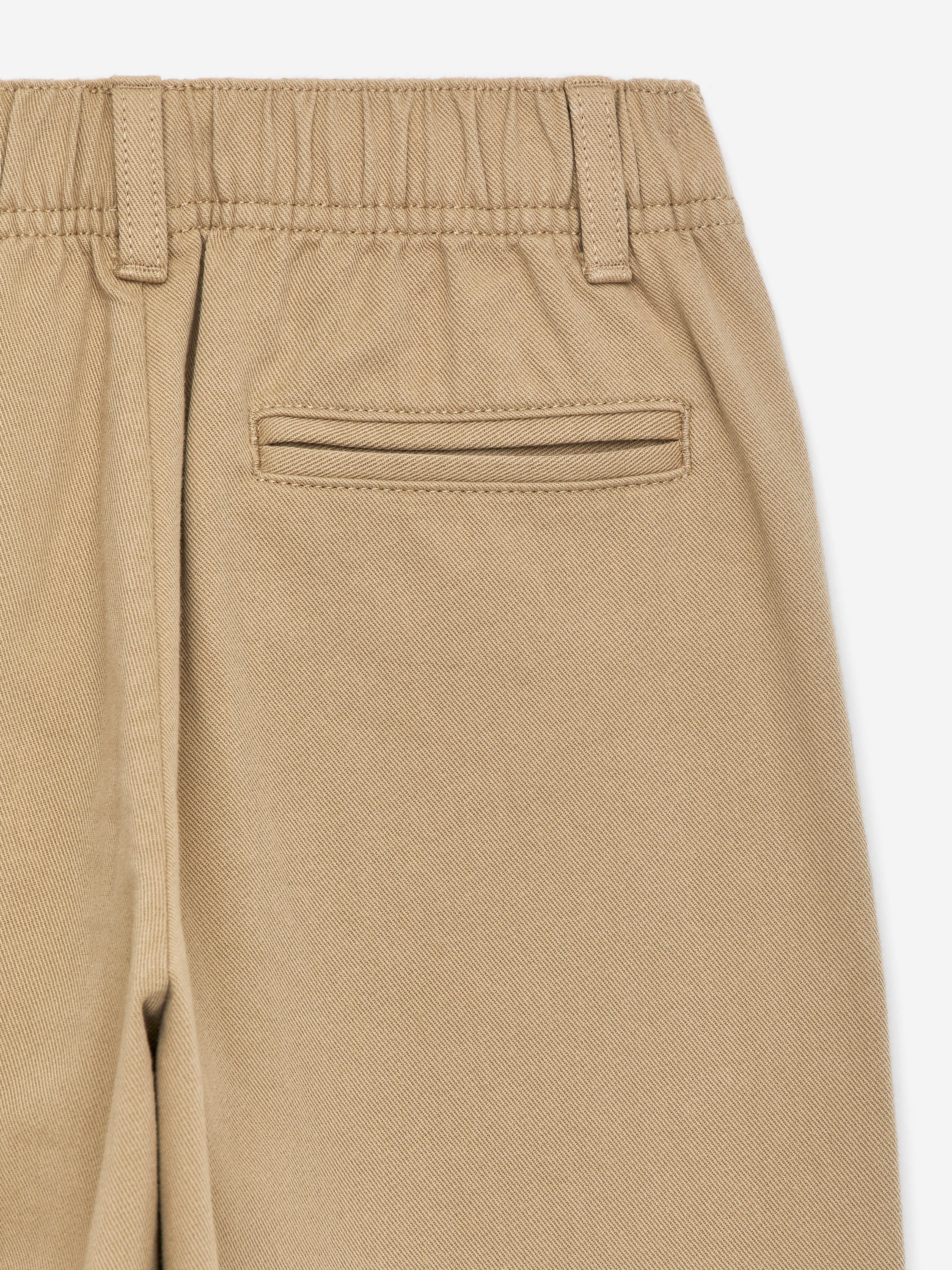 Tapered Cotton Chinos - Beige - Image 6