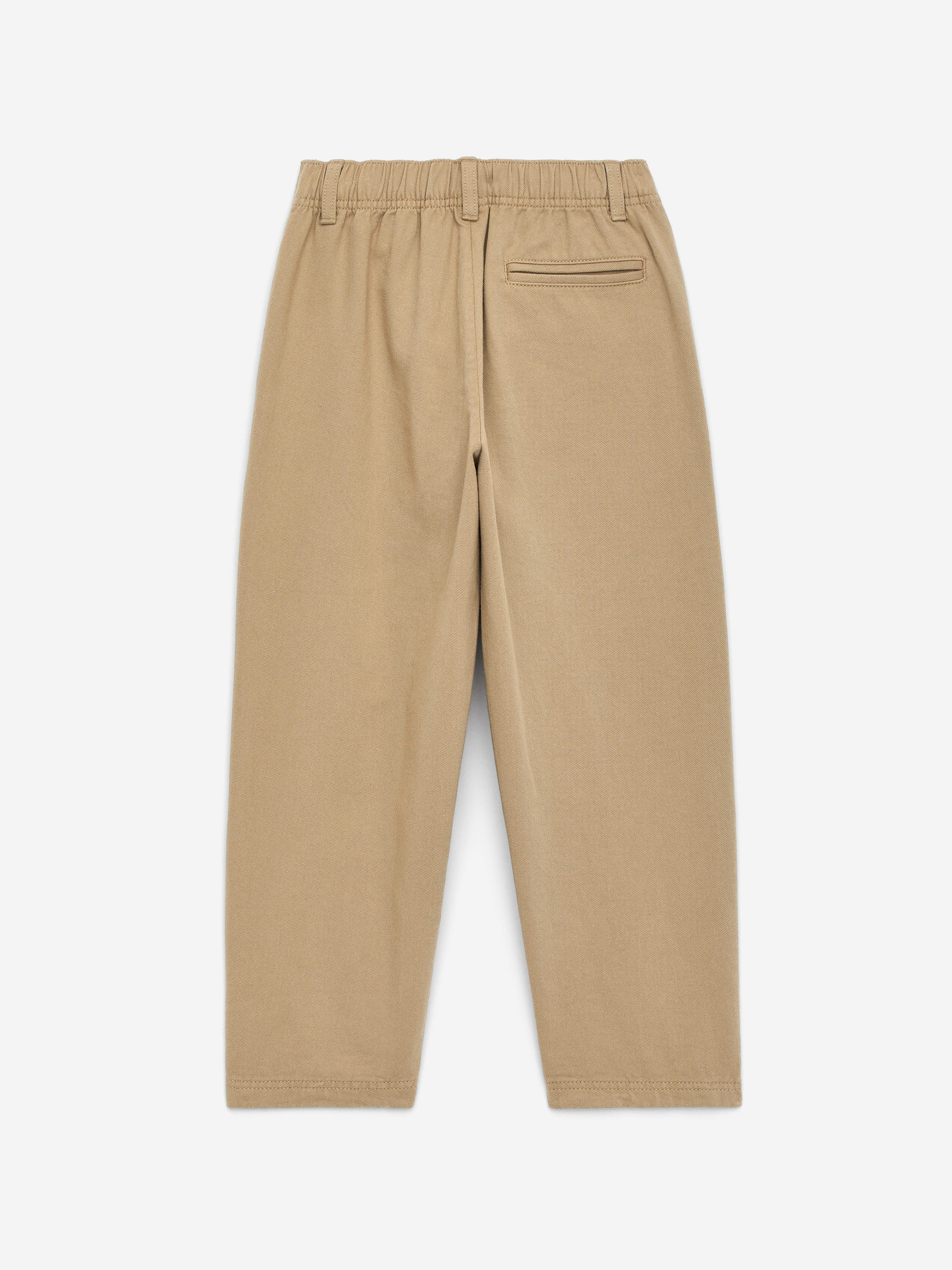 Tapered Cotton Chinos - Beige - Image 2