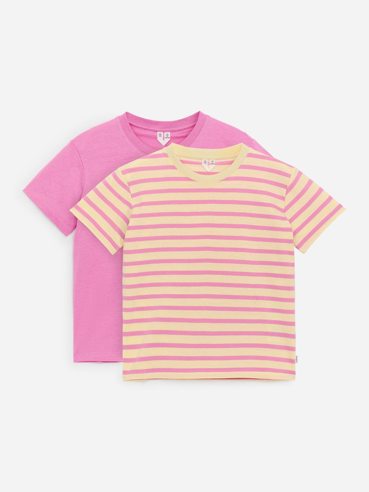 Crew-Neck T-Shirt Set of 2 - Pink