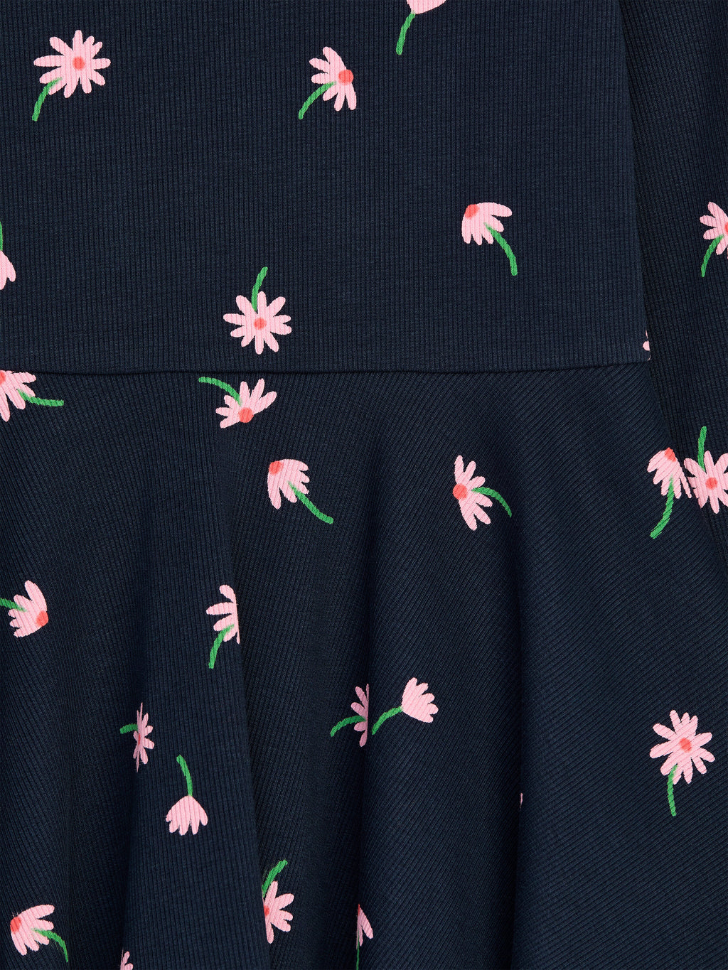 Printed Jersey Dress - Blue - Image 3