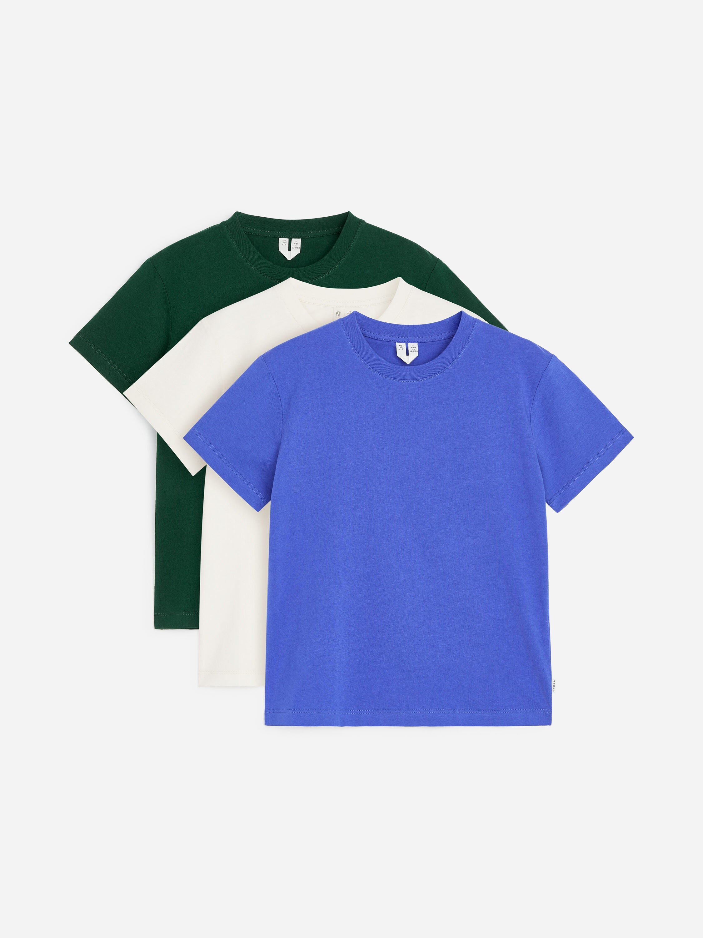 Crew-Neck T-Shirt Set of 3 - White