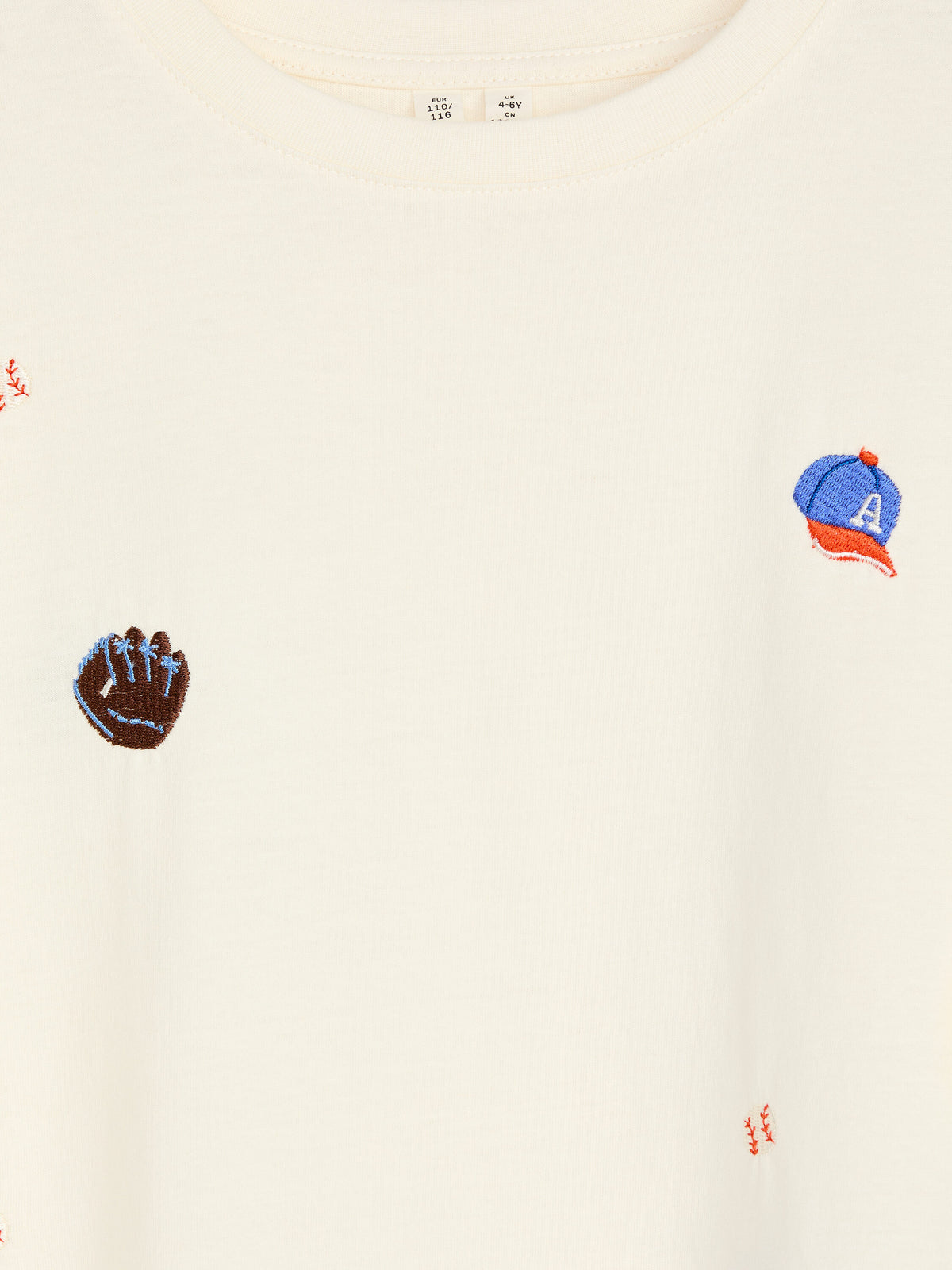 Embroidered T-Shirt - White - Image 3