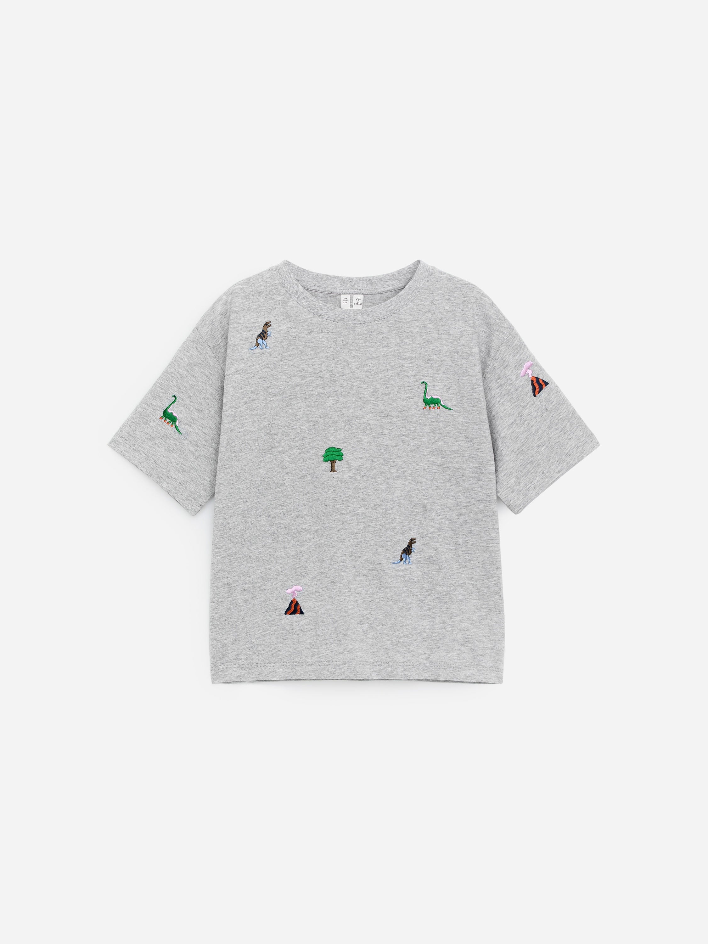 Embroidered T-Shirt - Grey