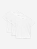 Crew-Neck T-Shirt Set of 3 - White