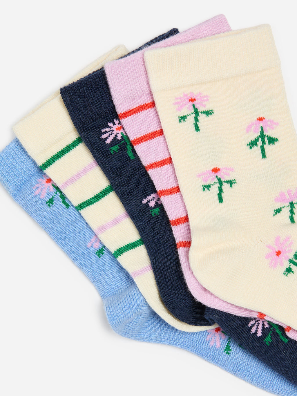 Cotton Socks Set of 5 - White - Image 2