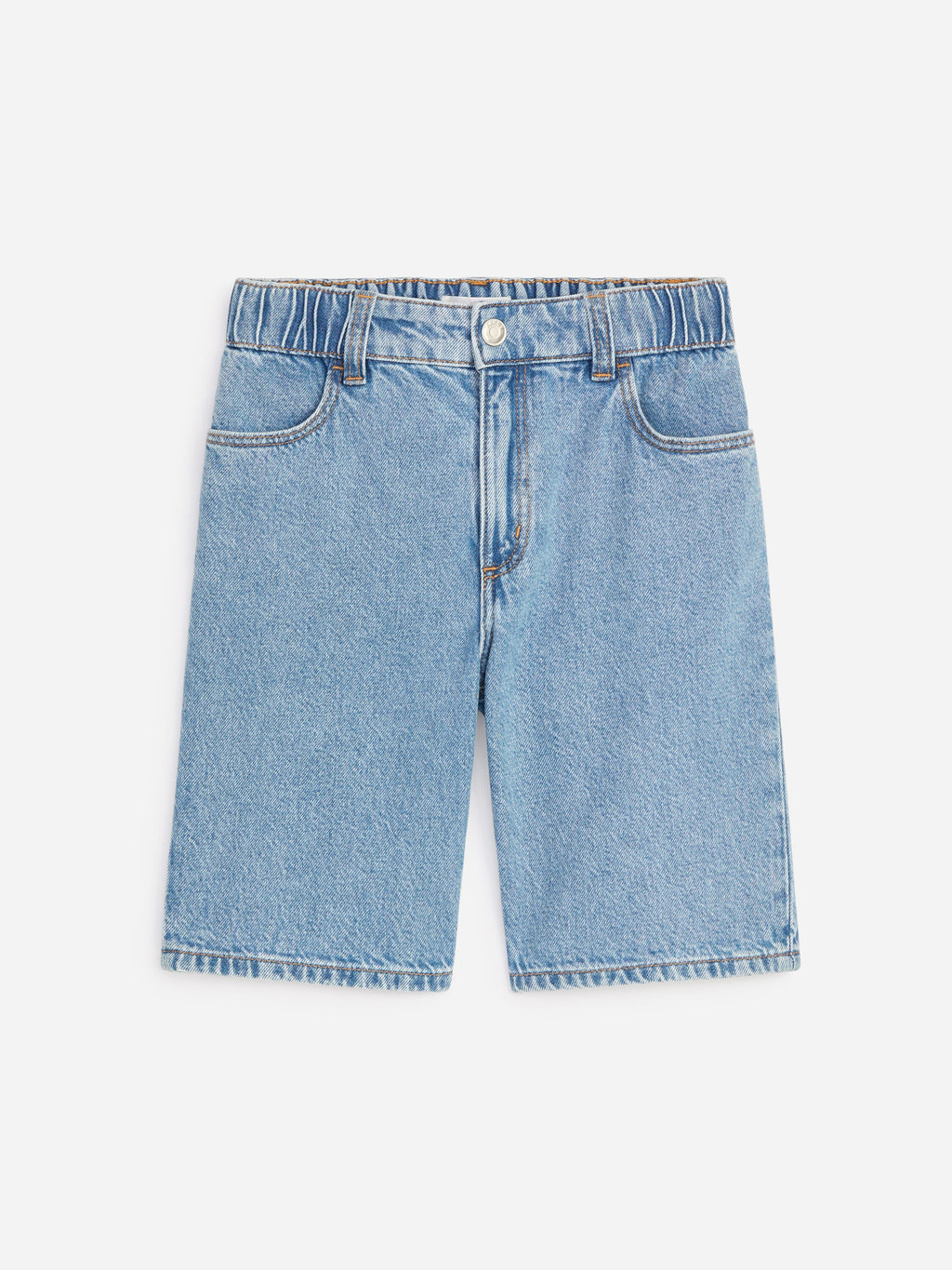 Relaxed Denim Shorts - Blue