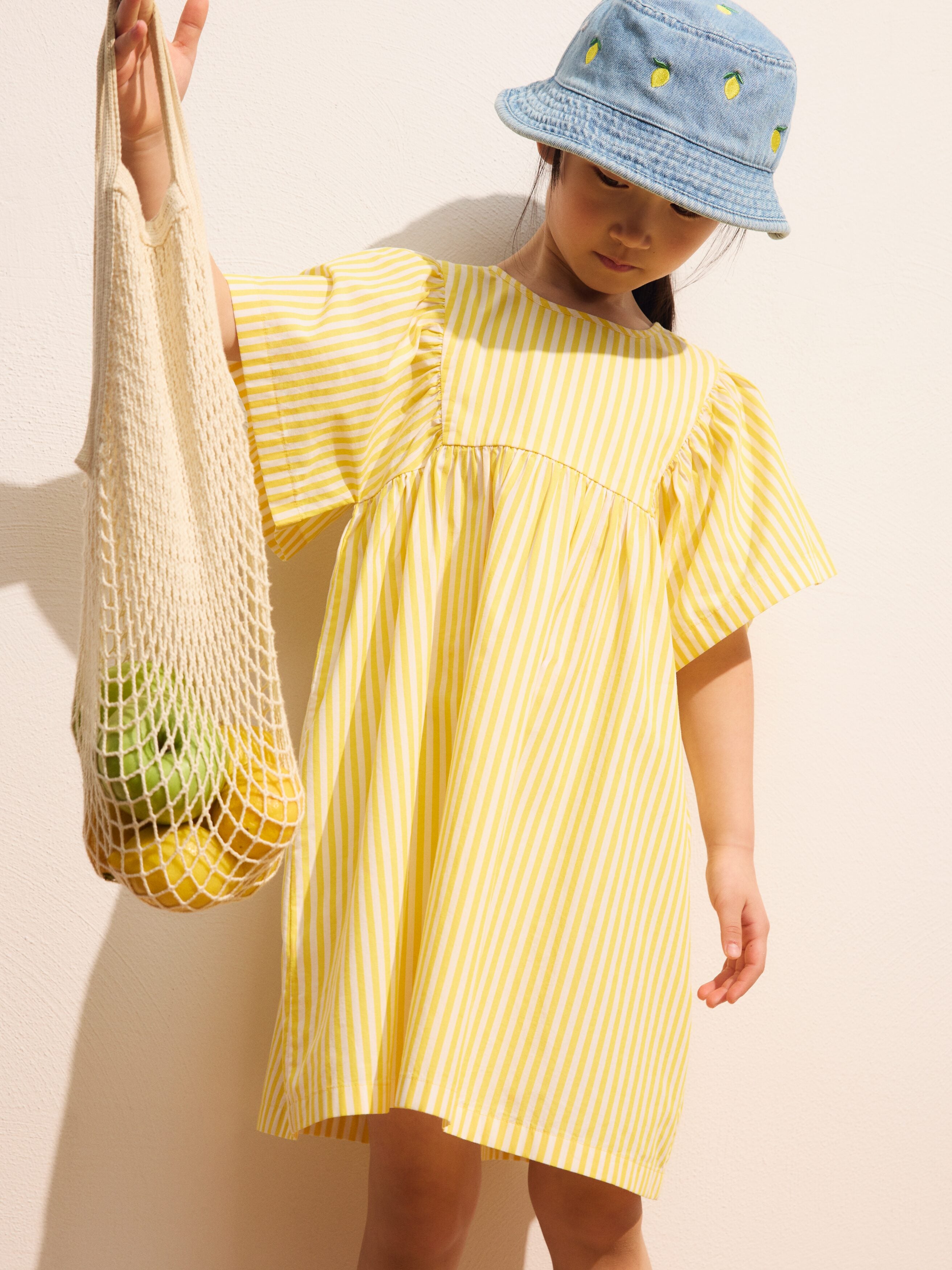 Cotton Poplin Dress - White - Image 3