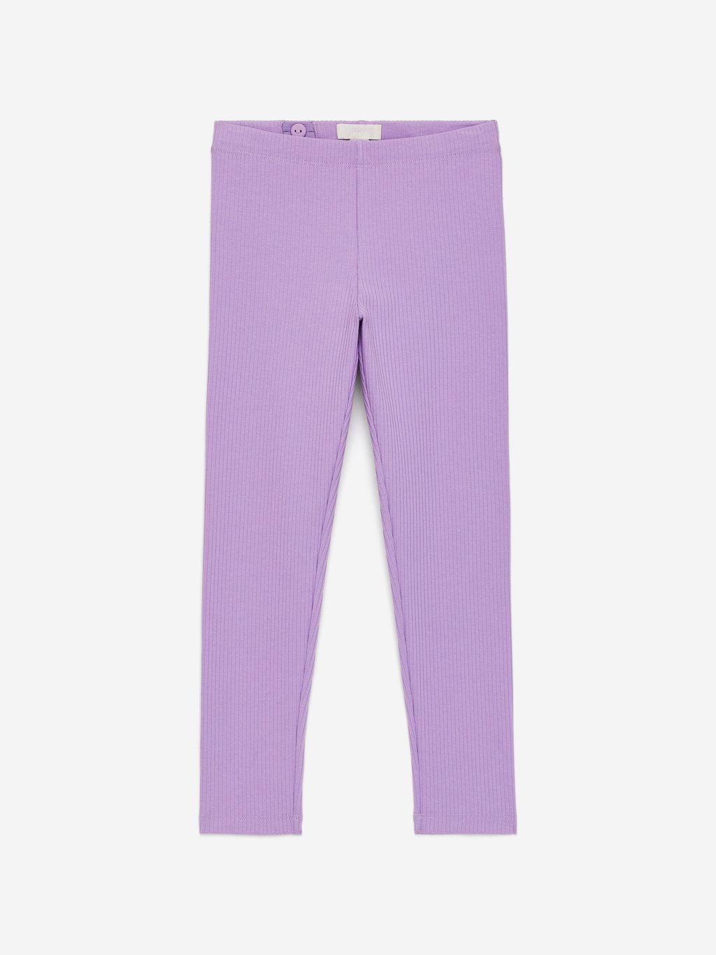 Rib Jersey Leggings - Purple