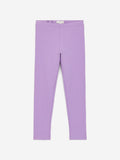 Rib Jersey Leggings - Purple