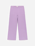 Rib Cotton Trousers - Purple