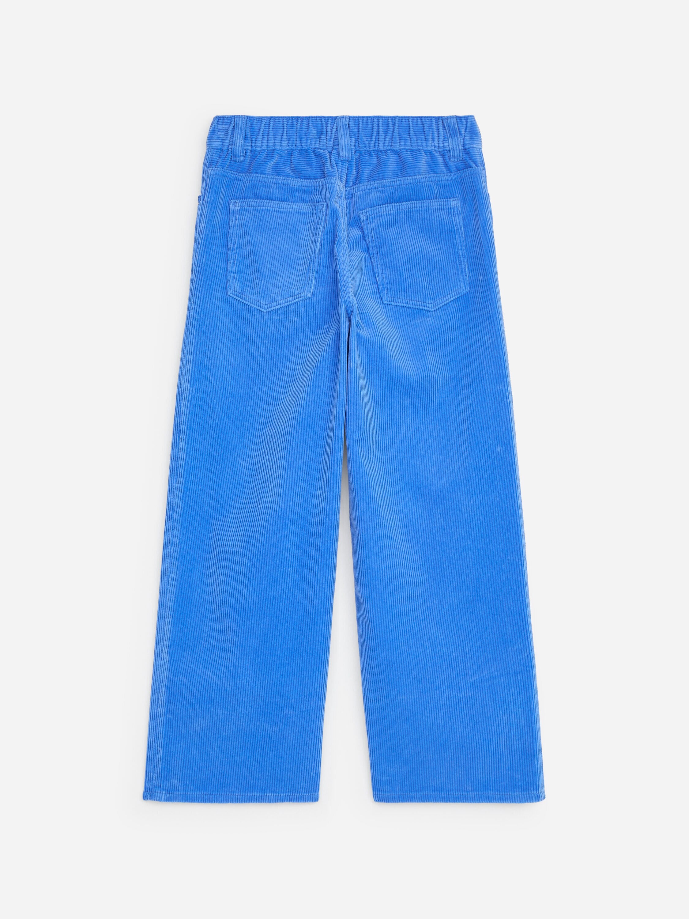 Wide Corduroy Trousers - Blue - Image 2