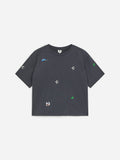 Embroidered T-Shirt - Grey