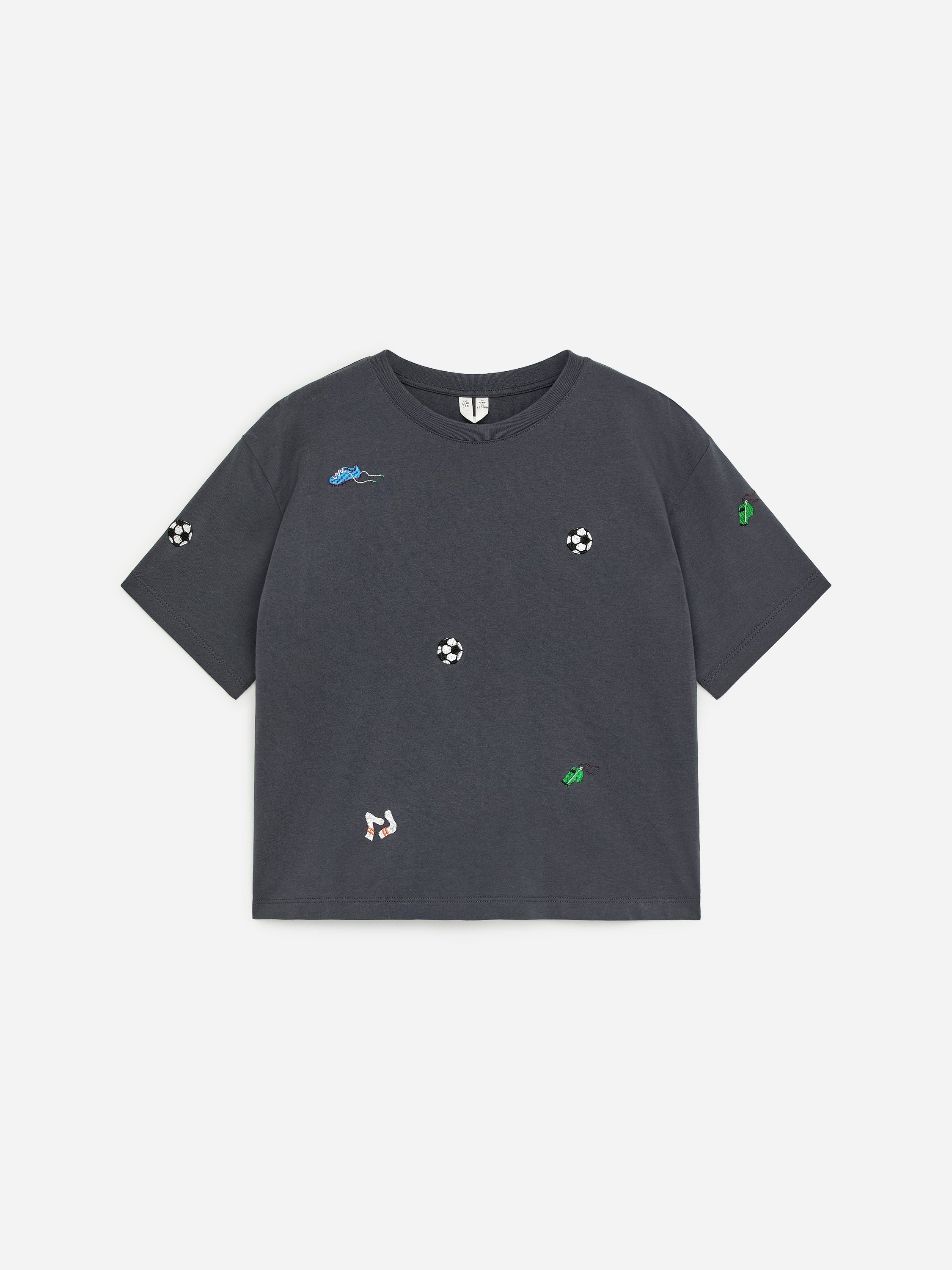 Embroidered T-Shirt - Grey