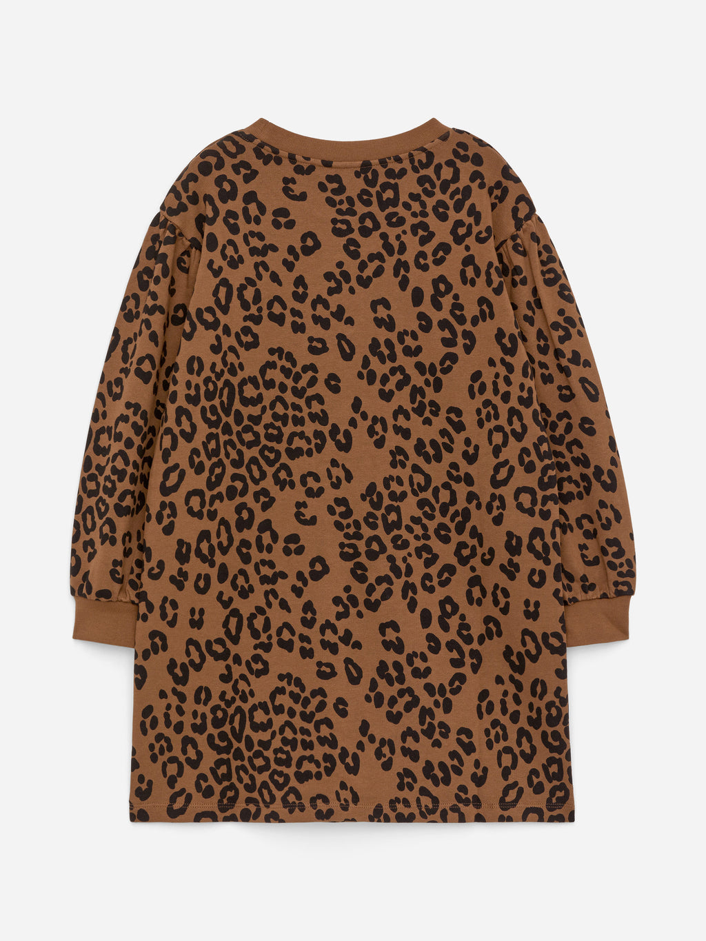 Cotton Sweatshirt Dress - Brown - Image 2
