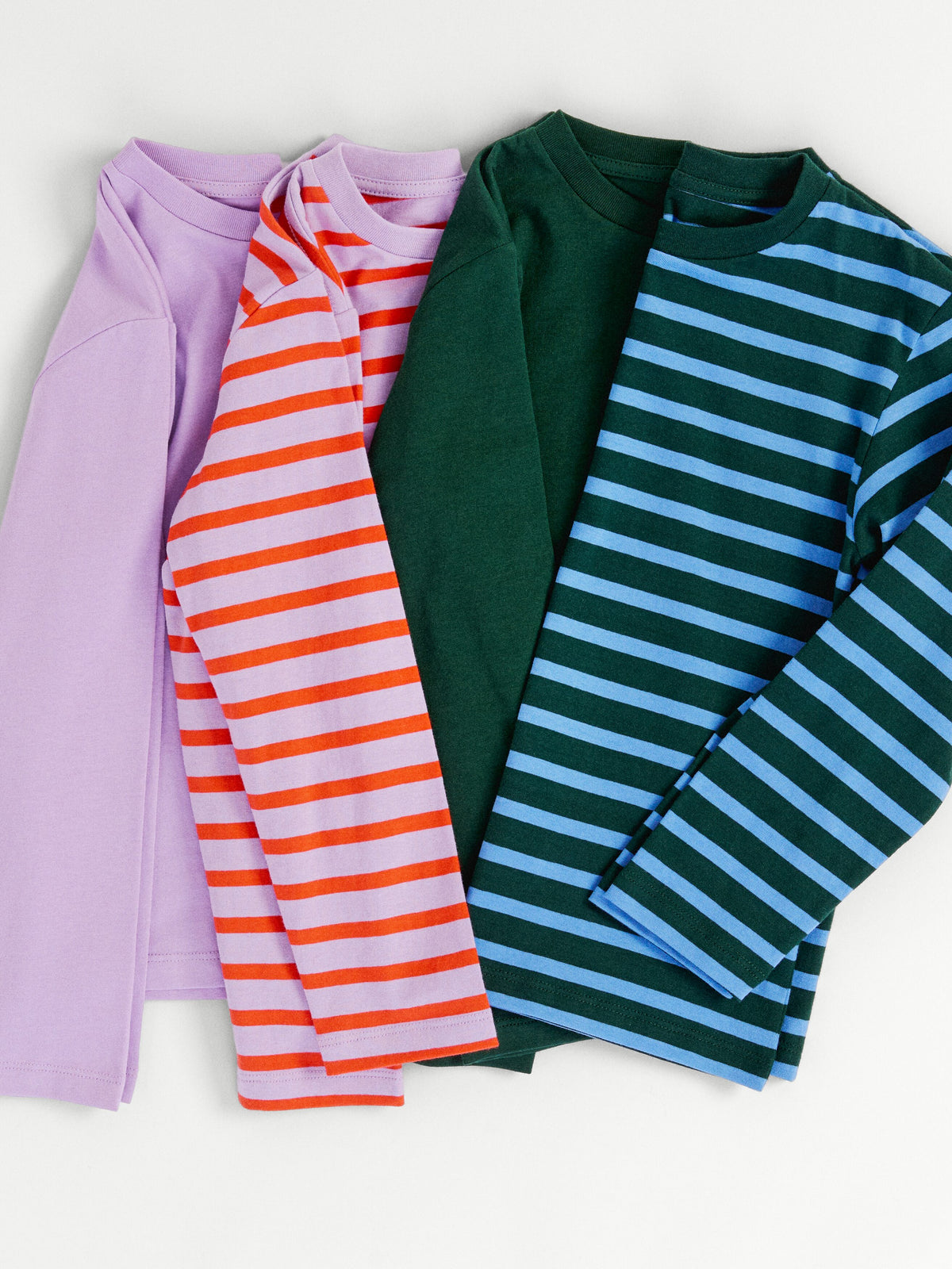 Long-Sleeved T-Shirt Set of 2 - Green - Image 4