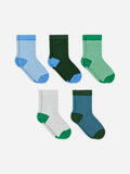 Cotton Socks Set of 5 - Blue