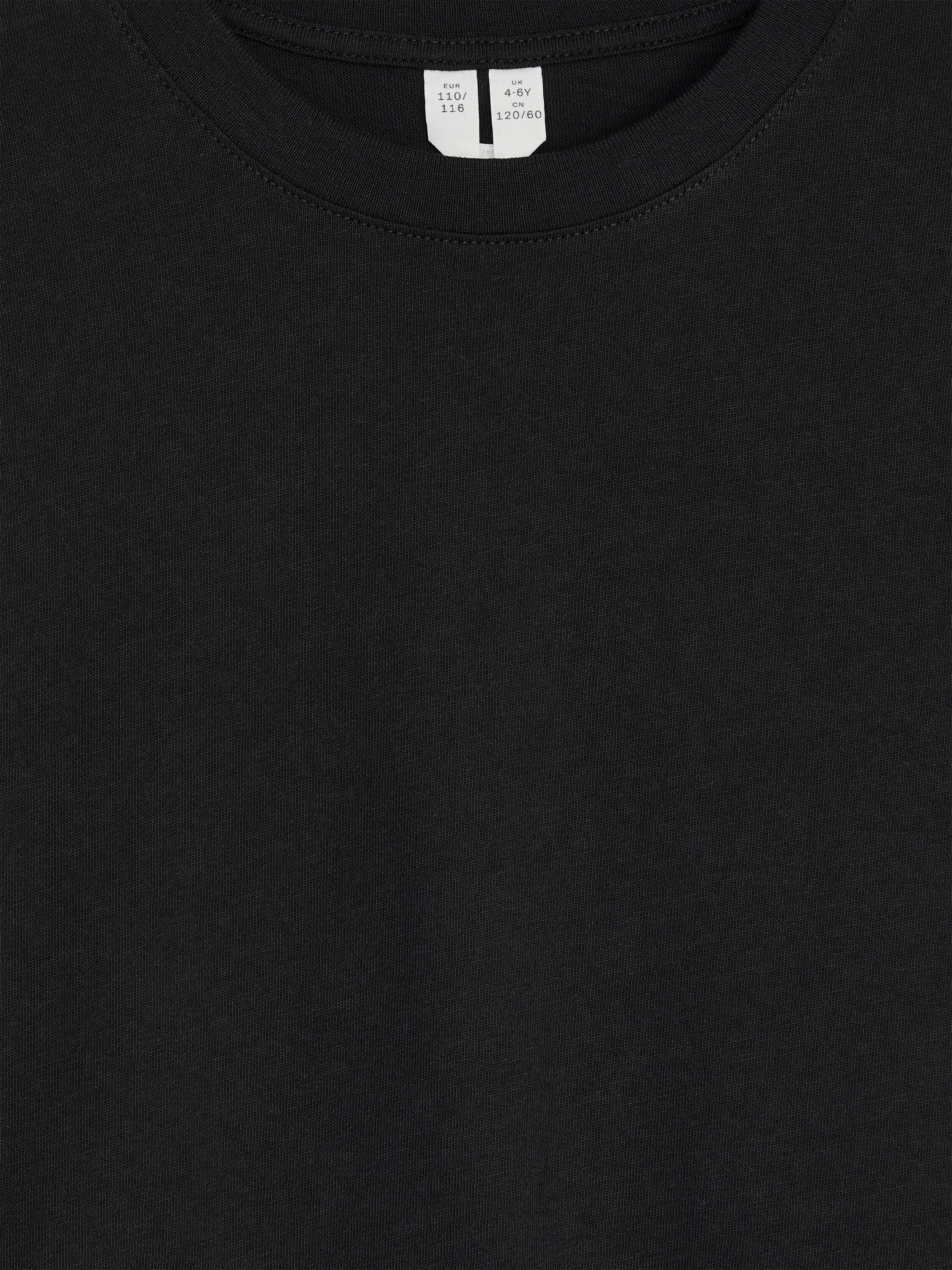 Crew-Neck T-Shirt - Black - Image 3