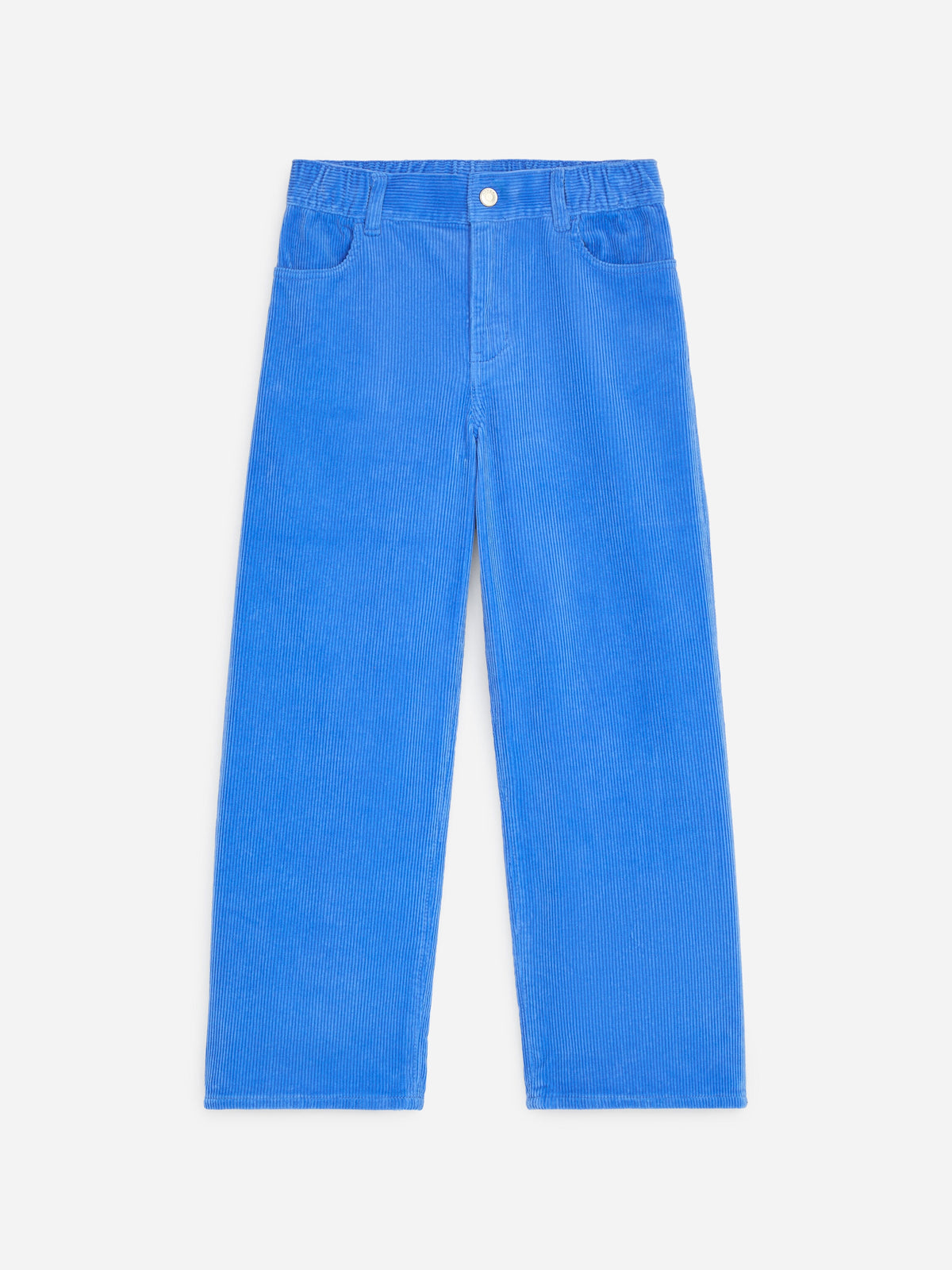 Wide Corduroy Trousers - Blue