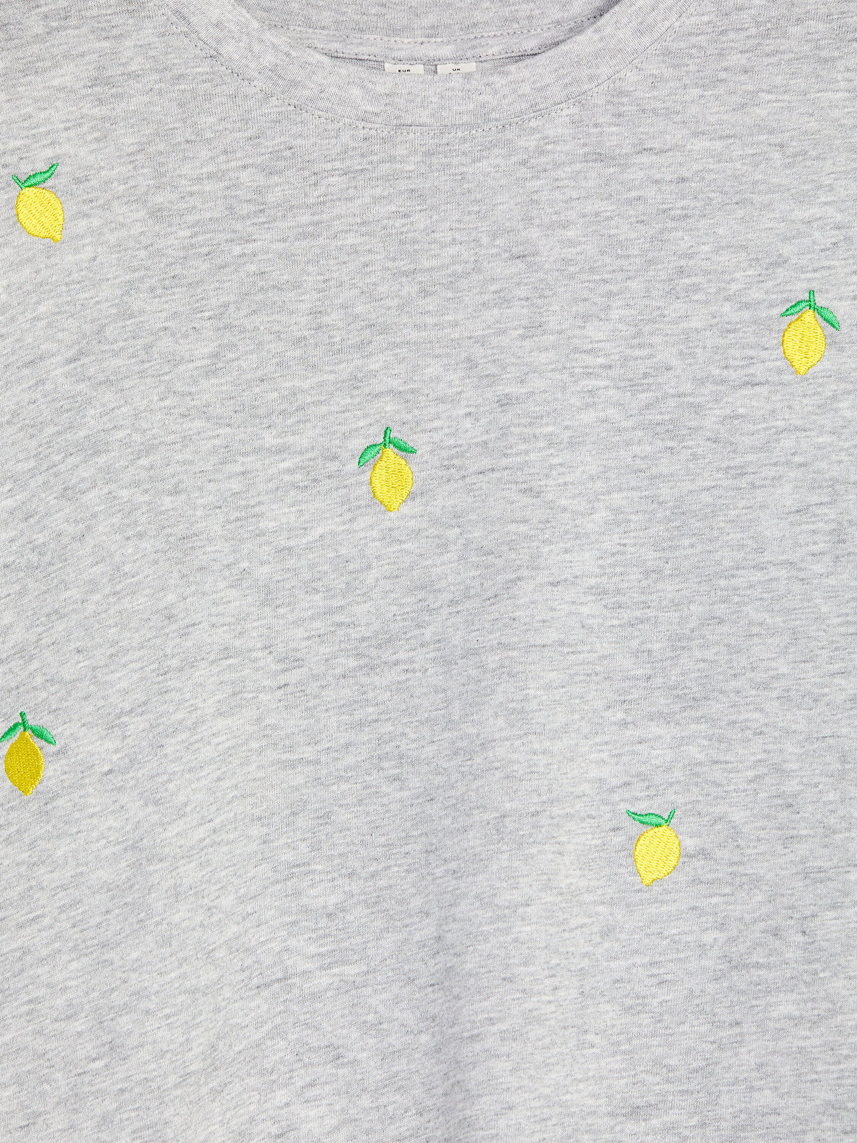 Embroidered T-Shirt - Grey - Image 3