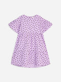 Frill Corduroy Dress - Purple