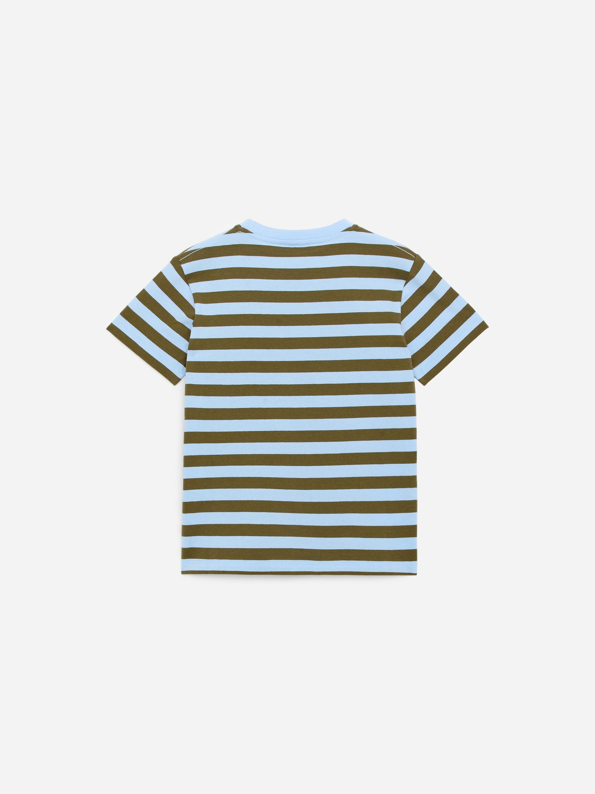 Crew-Neck T-Shirt - Blue - Image 3