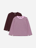 Long-Sleeved T-Shirt Set of 2 - Multi