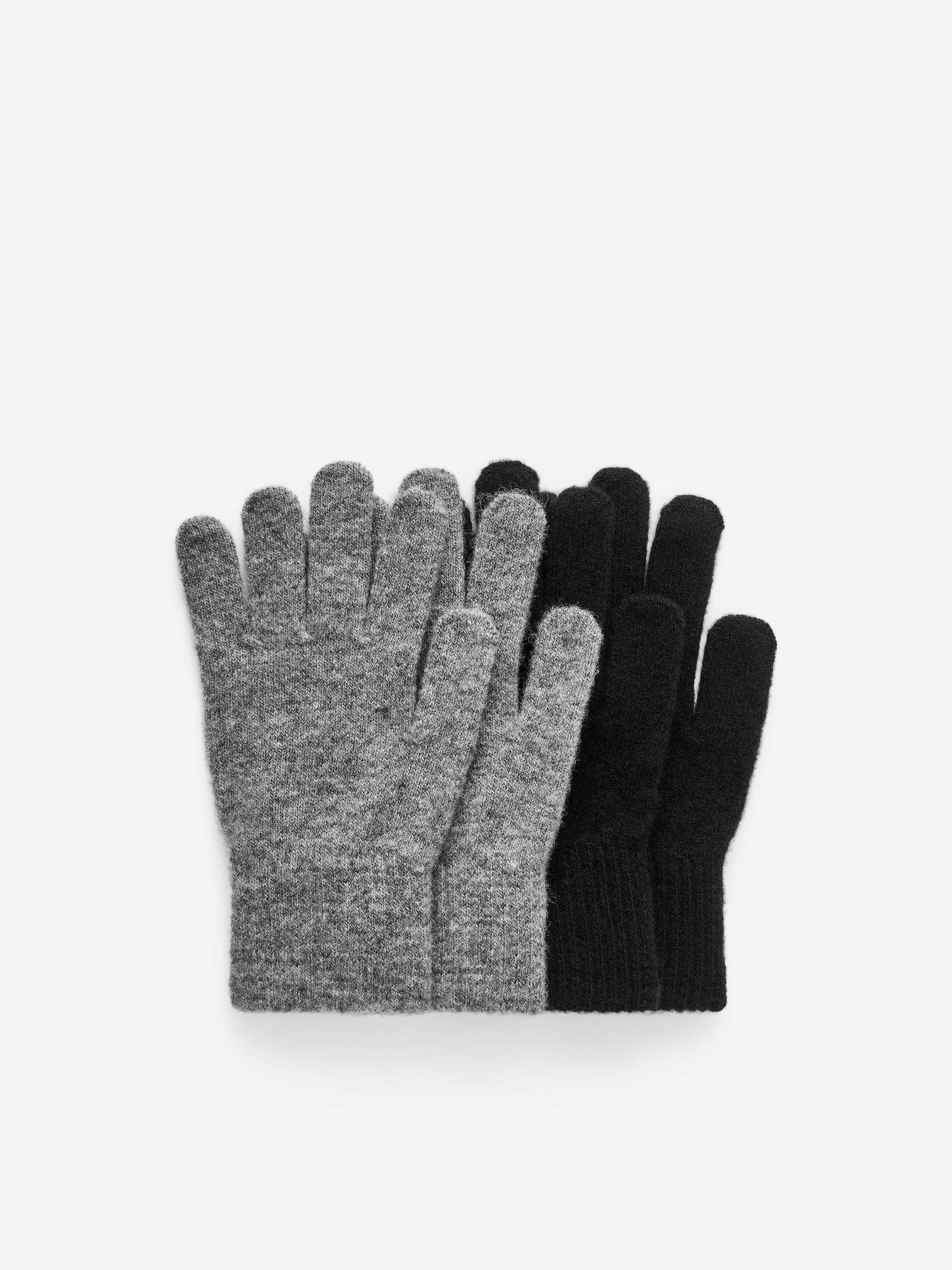 Wool Gloves Pack of 2 - Black